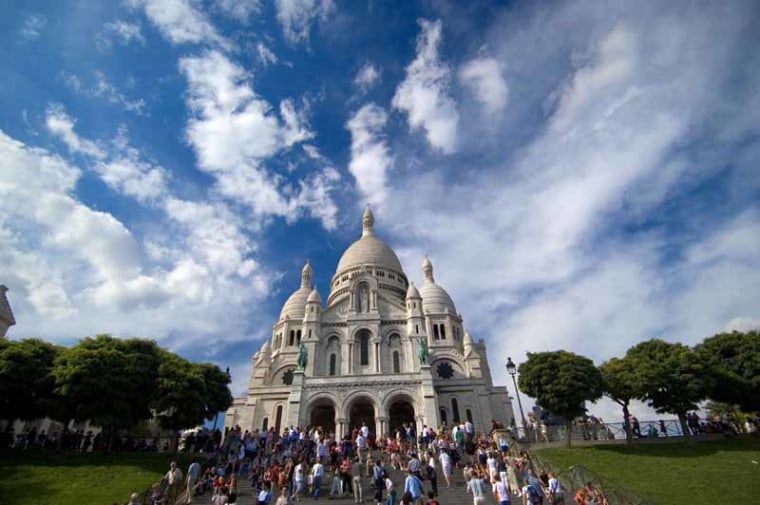Planned as a kind of national morale booster after France's 1870 defeat in the Franco-Prussian war, the Sacré Coeur Basilica in Montmartre was completed in 1914 and contains one of the world's largest mosaics.